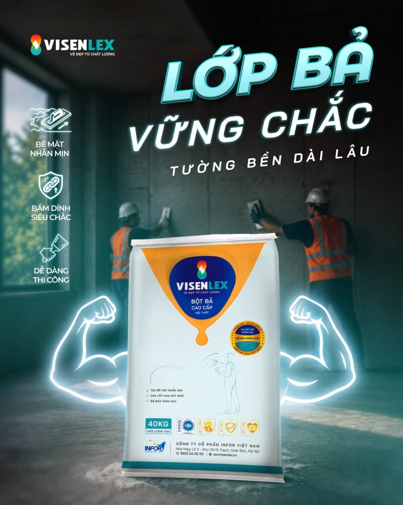 QUY TRÌNH BẢ TƯỜNG CHUẨN KỸ THUẬT ĐỂ TẠO BỀ MẶT HOÀN HẢO TRƯỚC KHI SƠN
