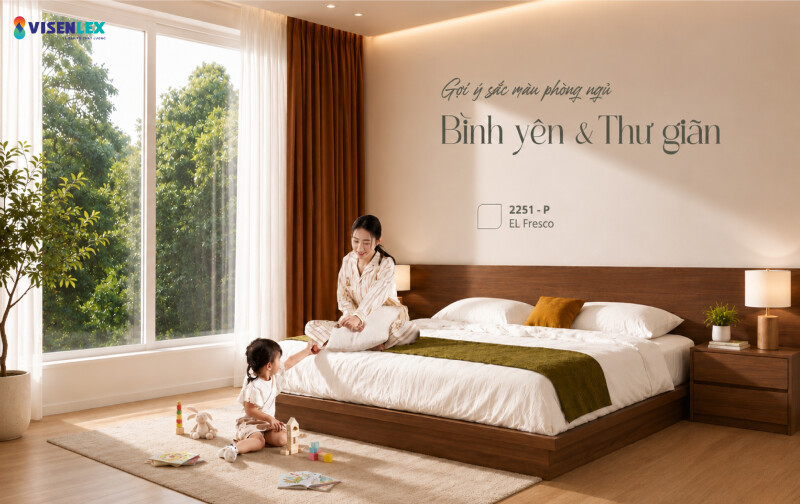 06 MÀU SƠN ĐẸP DÀNH CHO PHÒNG NGỦ BẠN KHÔNG NÊN BỎ LỠ