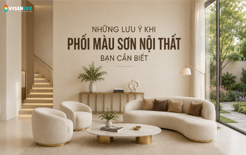 NHỮNG LƯU Ý KHI PHỐI MÀU SƠN NỘI THẤT BẠN CẦN BIẾT